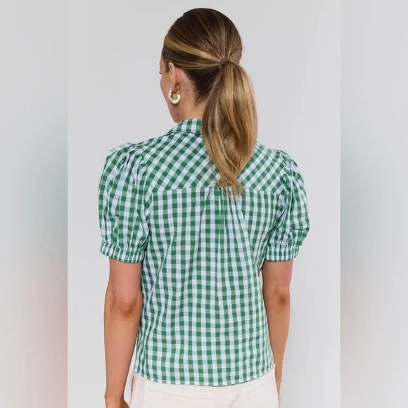 Pinch Ivy Green Gingham Top & maxi skirt- size small - Picture 4 of 16